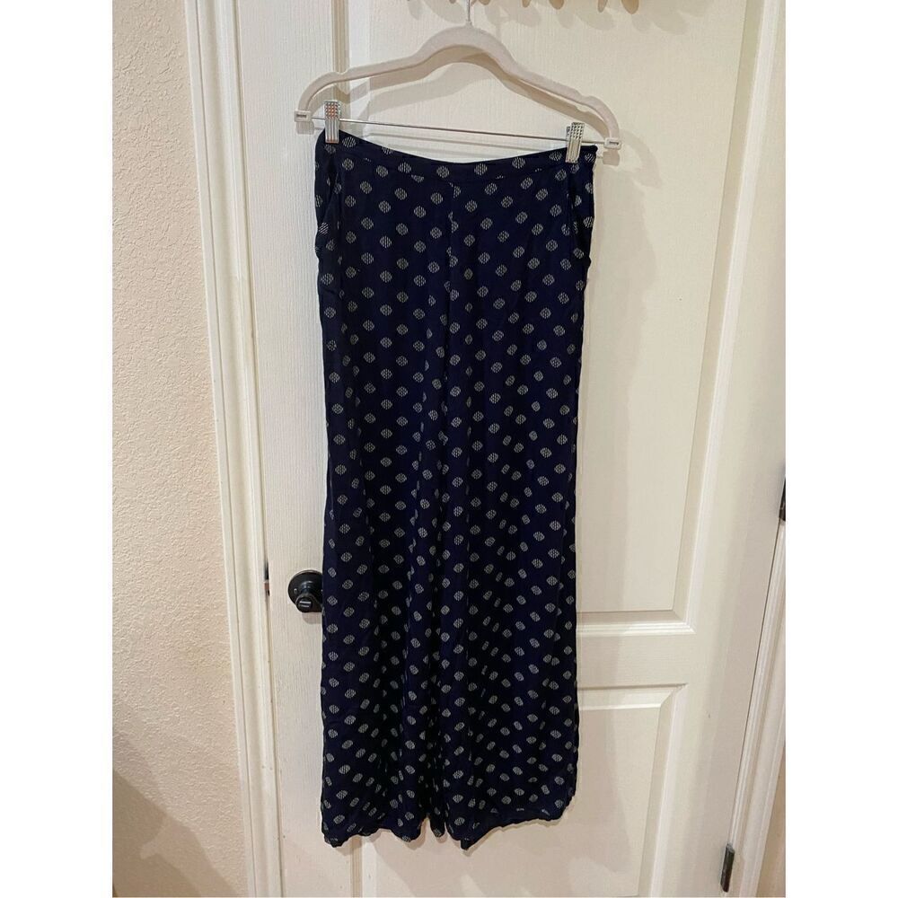 Anthropologie Cartonnier Wide Leg printed pattern many blue Pants Size 0
